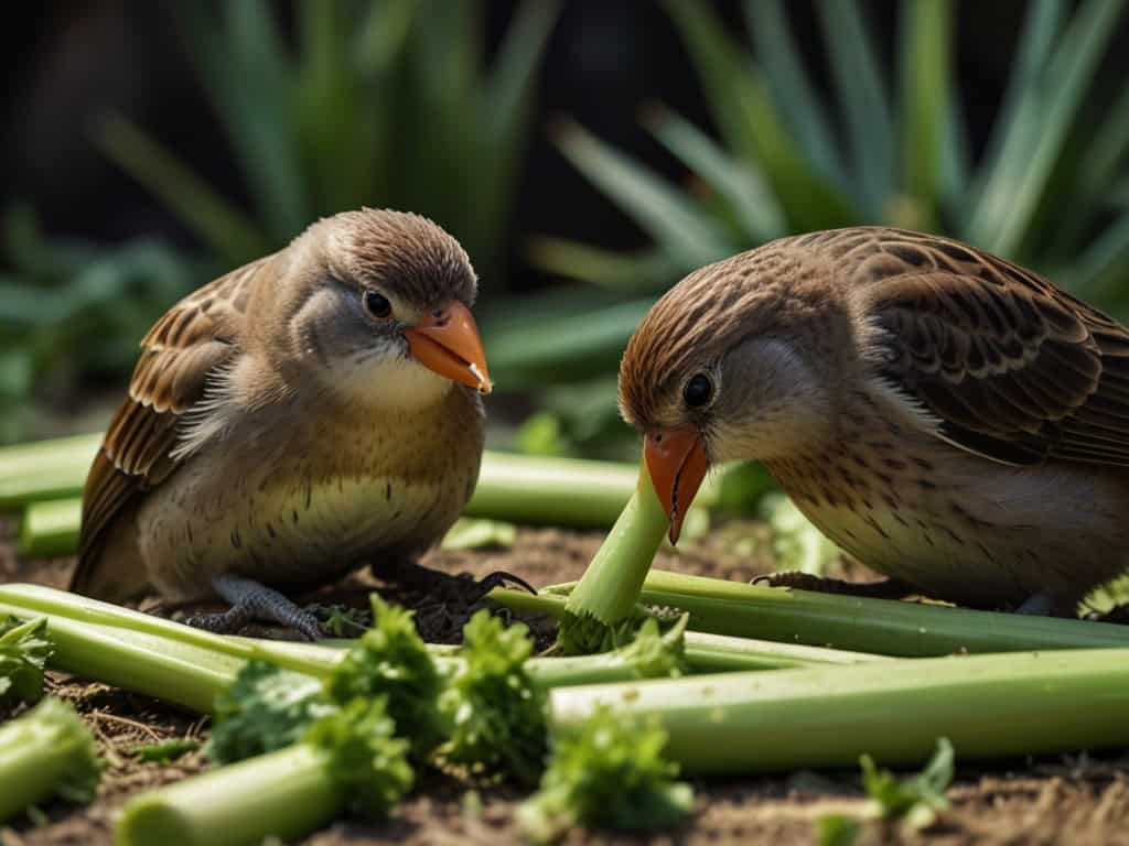 do birds eat celery sticks?