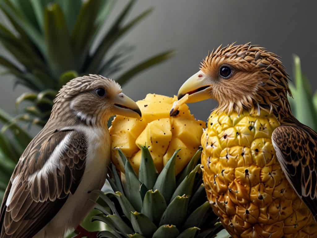 do birds eat pineapple